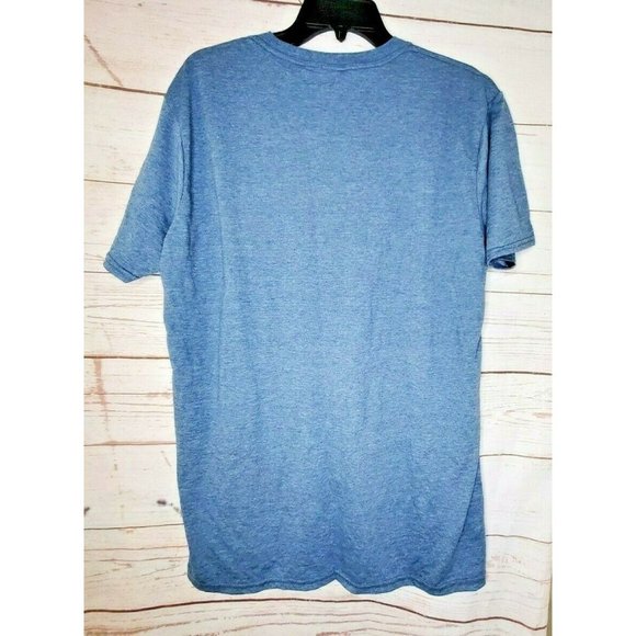 Gildan Softstyle Ringspun Cotton Velvet Leopard Head Zoo De Granby Blue T Shirt - Picture 6 of 11